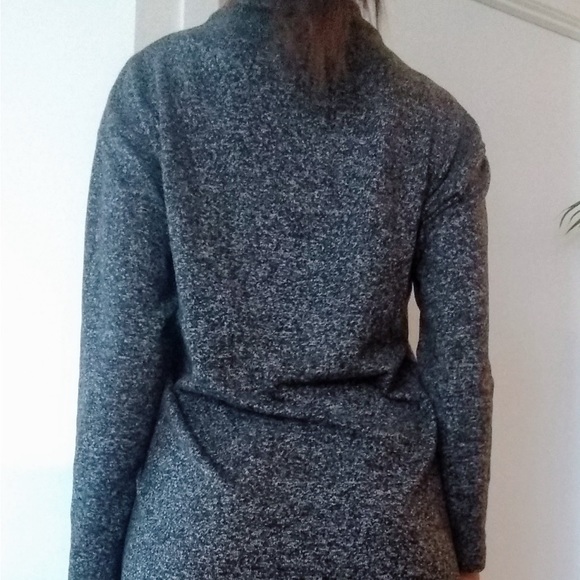 Uniqlo Grey Fleece Turtleneck Sweater Dress - Picture 4 of 5
